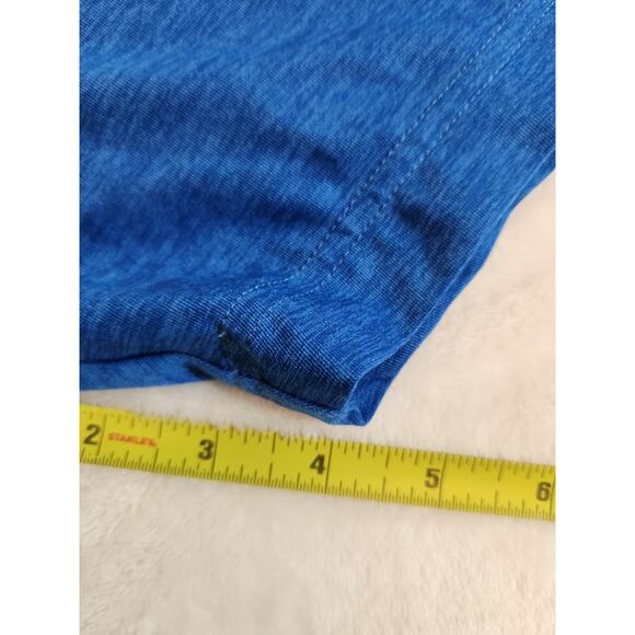 Under Armour Polo Shirt Mens Large Navy Blue Heatgear Loose Short Sleeve Golf - Picture 8 of 11